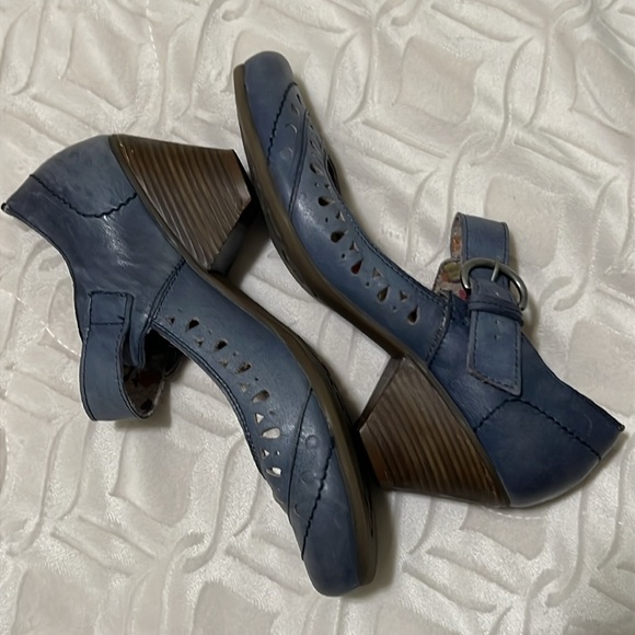 Cobalt Blue Mary Janes - Picture 9 of 12